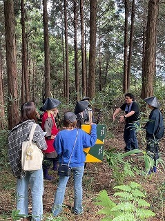 「伊賀越えVR（甘南備山編）」の撮影風景