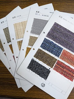 お客様に送るサンプル生地