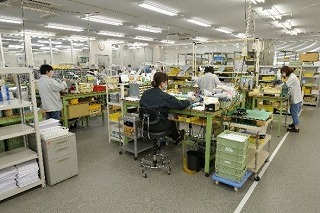 面積式流量計の生産現場